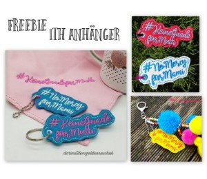 Stickdatei ITH - Anhänger für Mama